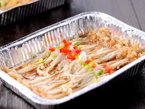 掇刀锡纸烤金针菇